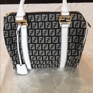 FENDI New and Authentic Black and White Handbag